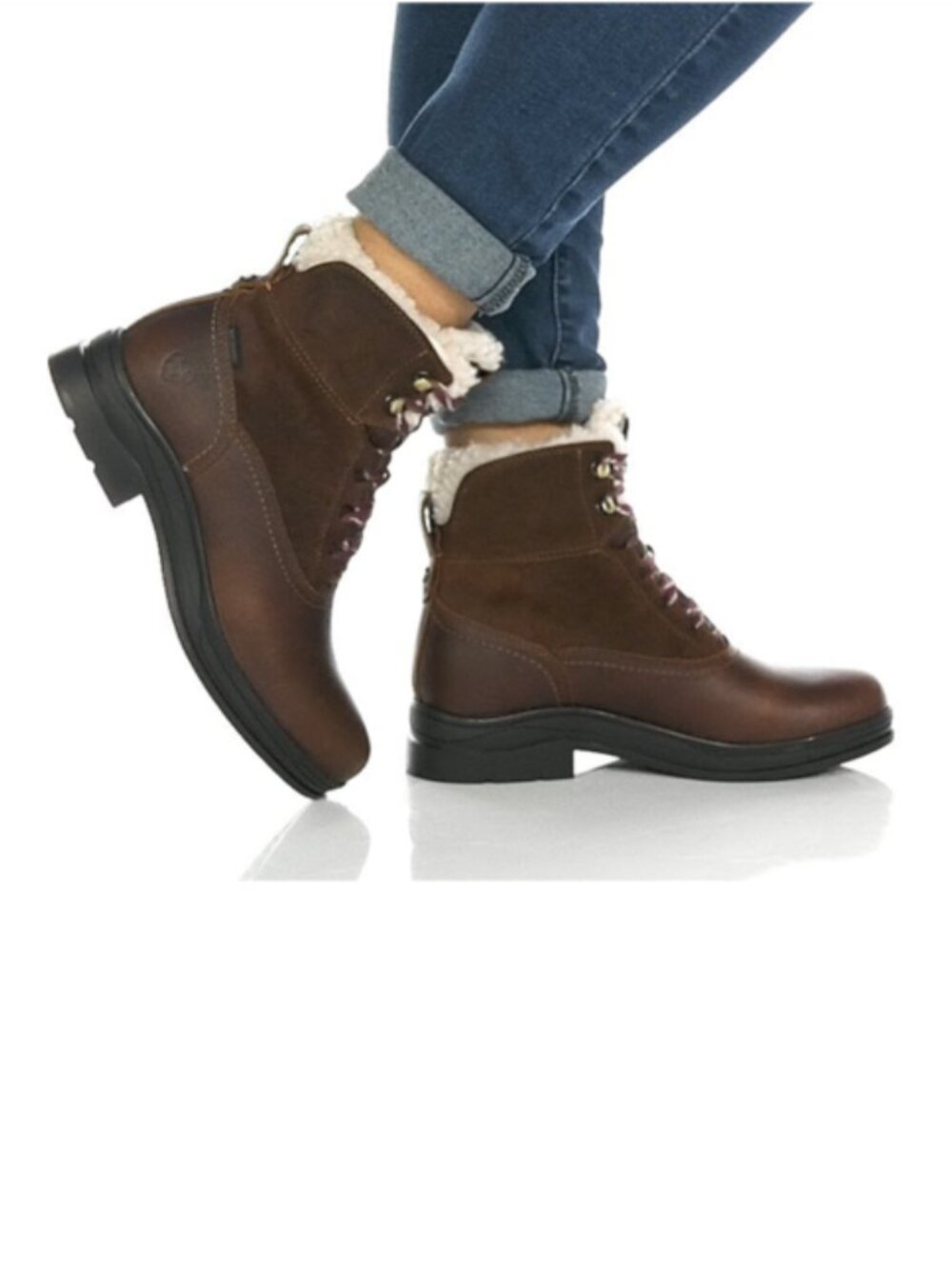 Ariat Harper Sherpa Waterproof Boot in Dark Brown 7.5